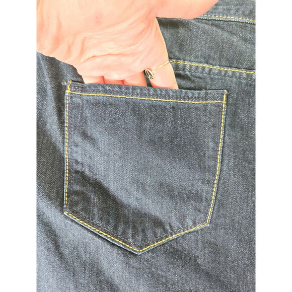 Old Navy NWT denim mini jeans skirt 8 dark wash blue - Picture 13 of 13